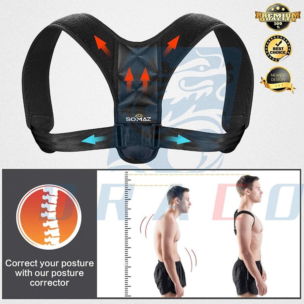 Somaz Posture Corrector Adjustable Upper Back Bra… - image 1